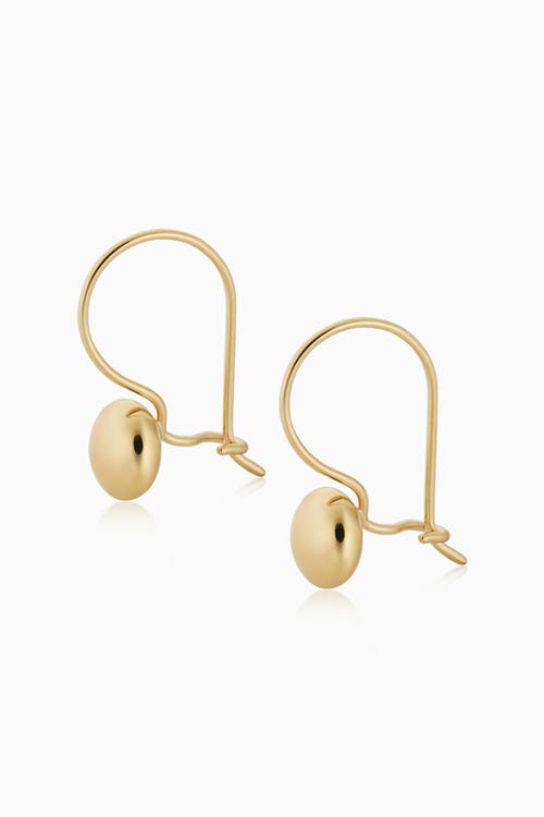 Oradina 14k Gold Buttoned Up Drop Earrings In Yellow Gold