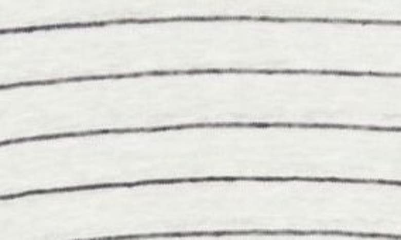 Shop Frame Stripe Organic Linen Pocket T-shirt In Ivory/ Navy Stripe