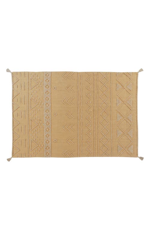 Lorena Canals Tribu Washable Cotton Blend Rug in Honey at Nordstrom, Size Medium