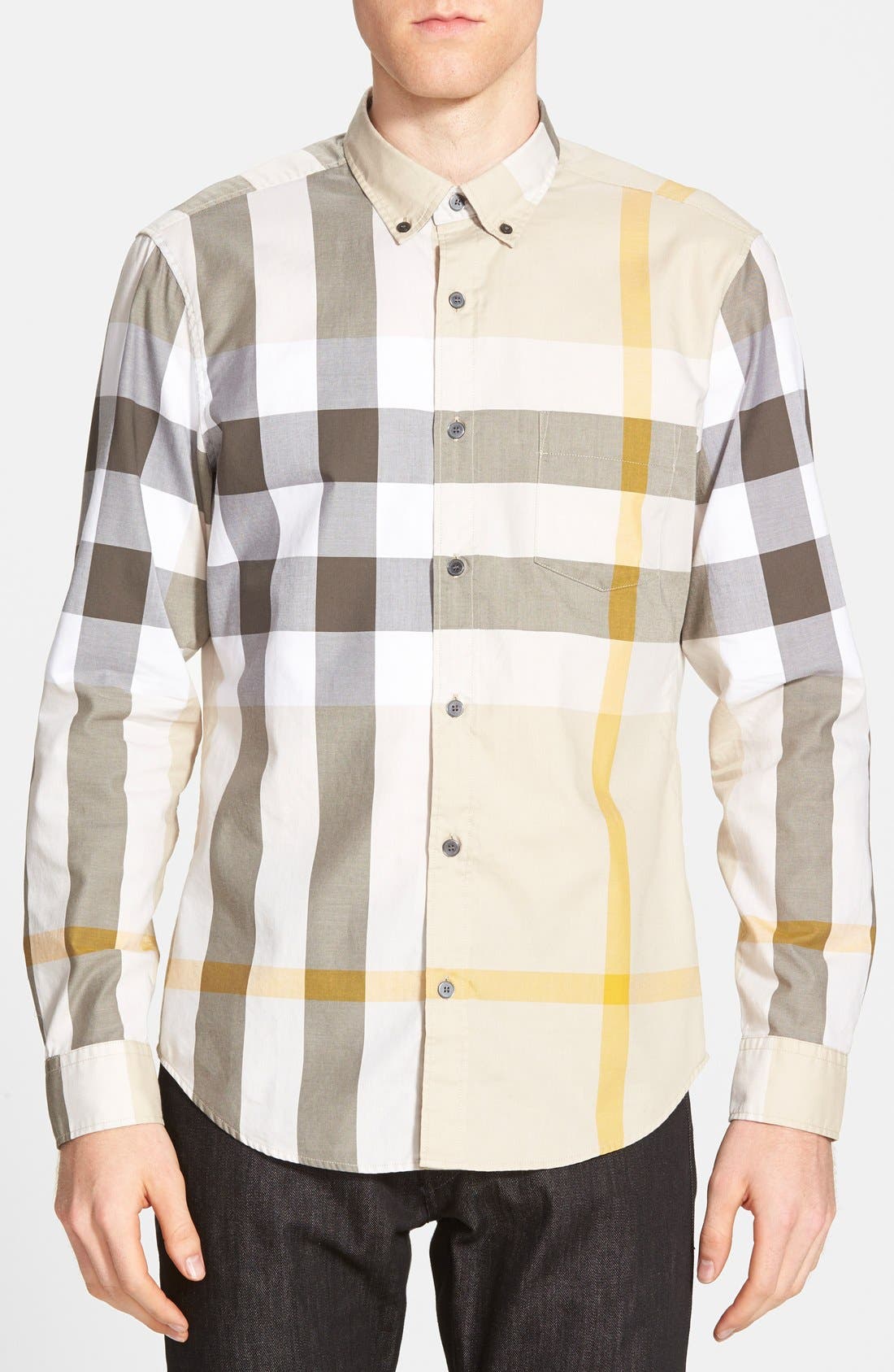 Burberry Brit 'Fred' Trim Fit Check Sport Shirt | Nordstrom