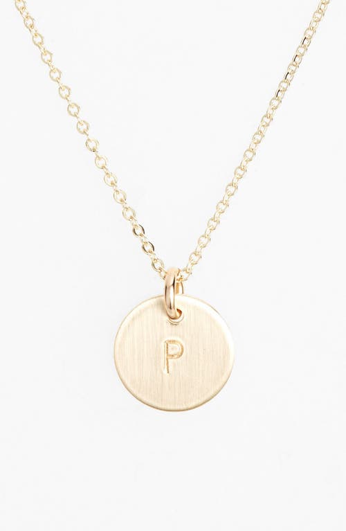 14k-Gold Fill Initial Mini Circle Necklace in 14K Gold Fill P