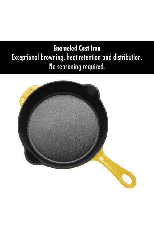 Staub Cast Iron 8.5-inch Traditional Deep Skillet In Citron