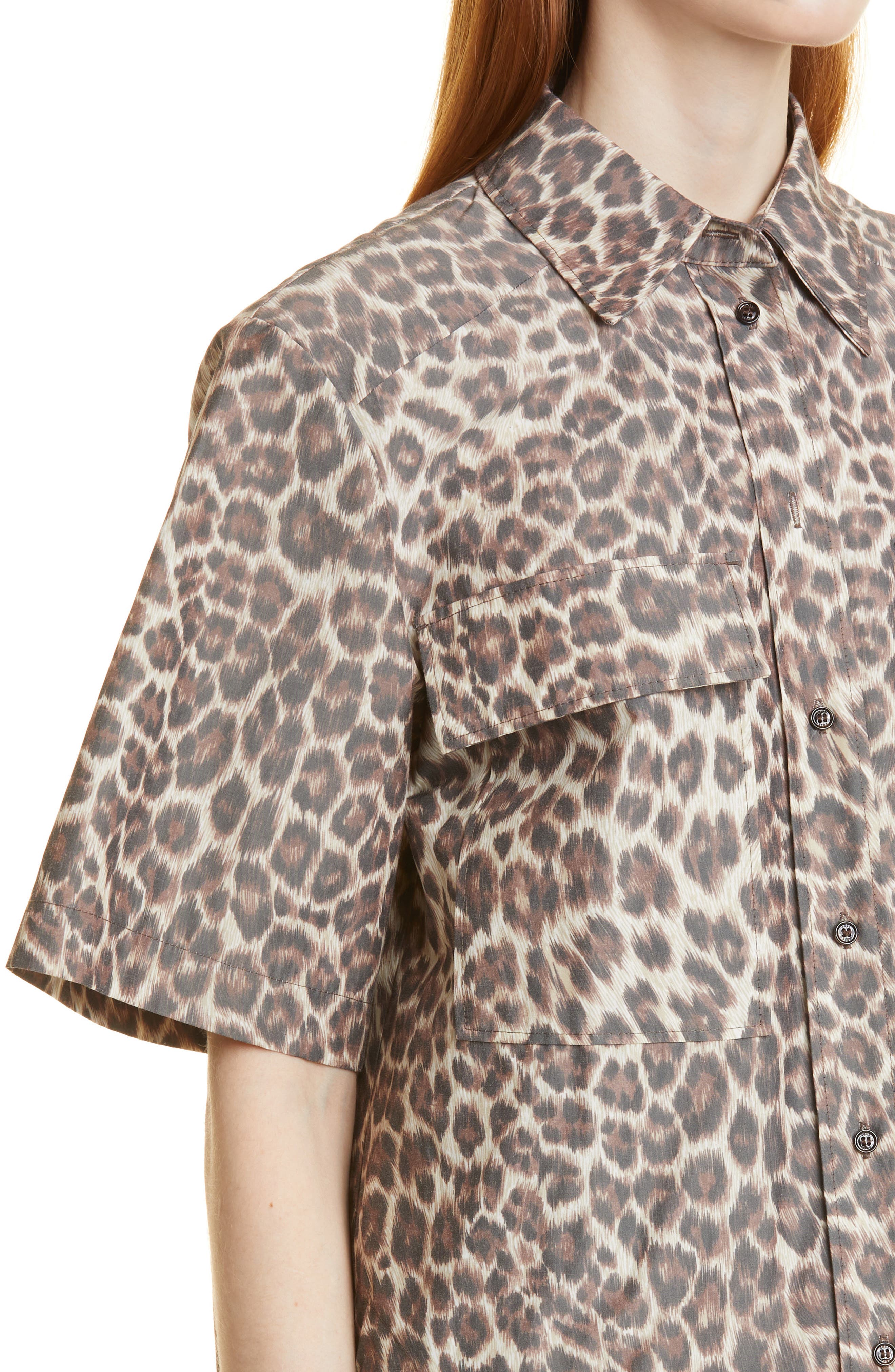 hugo boss animal print shirt