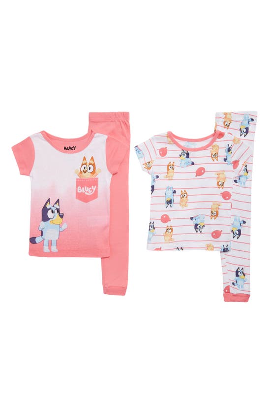 Ame Kids' Bluey Loves Bingo 4-piece Pajama Set In Asst | ModeSens