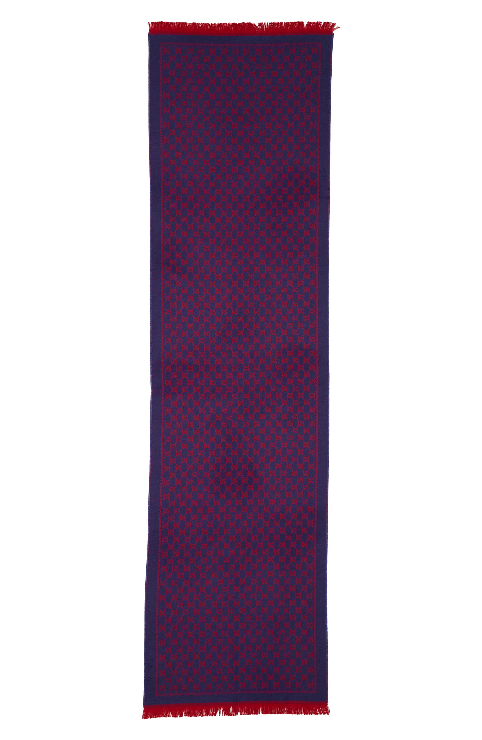 Gg Jacquard Wool Scarf Gg Jacquard Wool Scarf