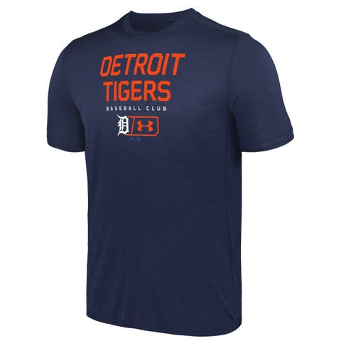 Detroit Tigers Plaid T-Shirt from Homage. | Grey | Vintage Apparel from Homage.