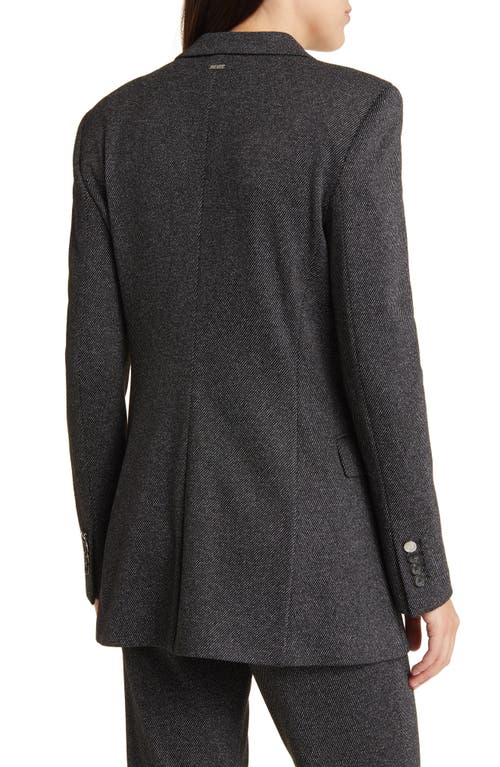 Hugo Boss Boss Jubeka Blazer In Charcoal Twill Fantasy