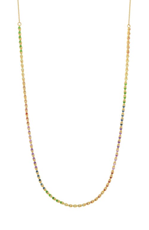 Bony Levy Iris Rainbow Sapphire Necklace in 18K Yellow Gold at Nordstrom