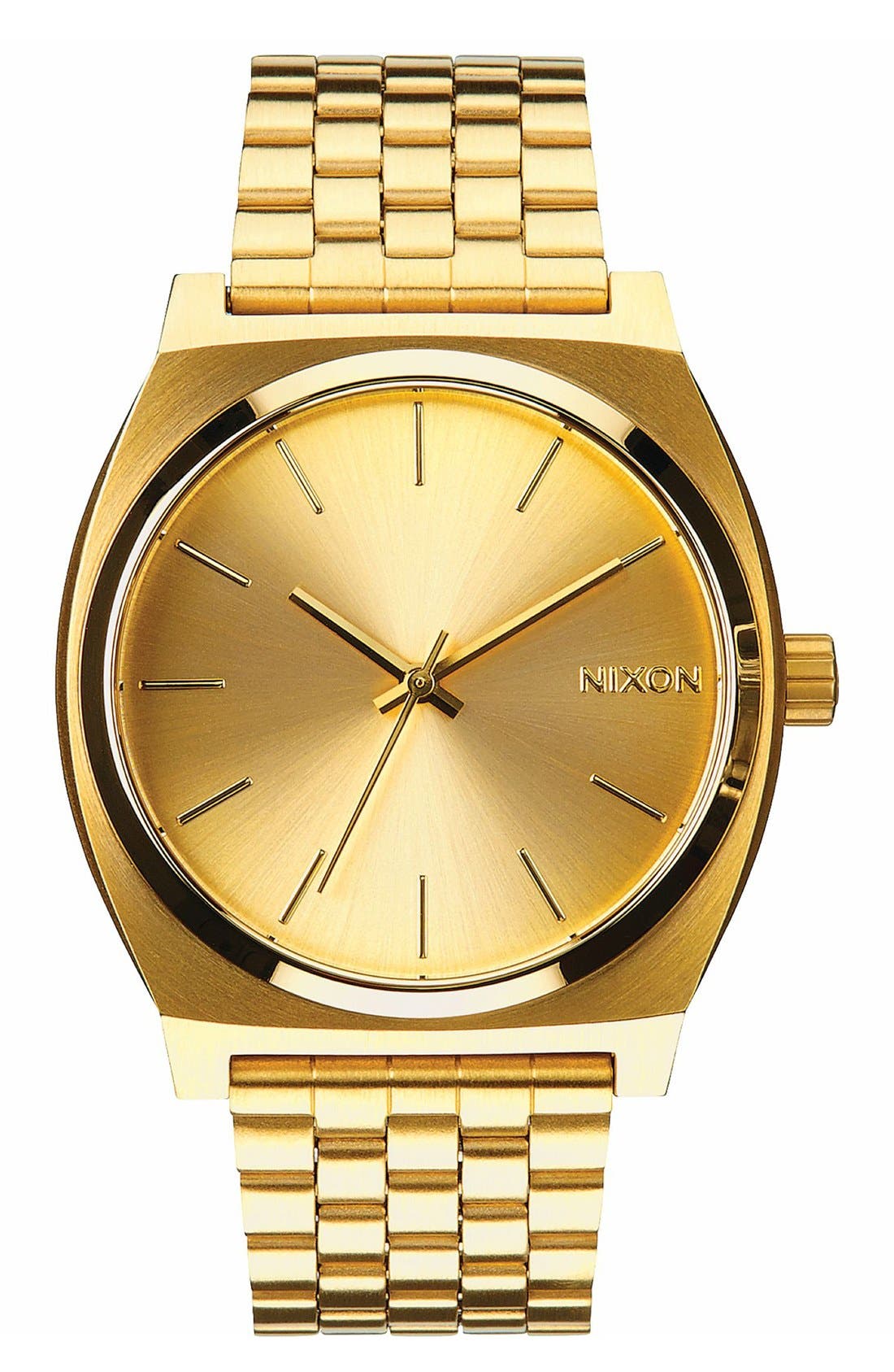 nixon time teller gold