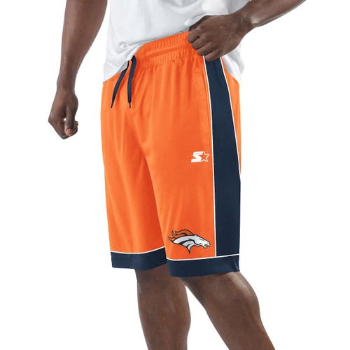 Men's Starter Orange Denver Broncos Throwback Fan Favorite Shorts