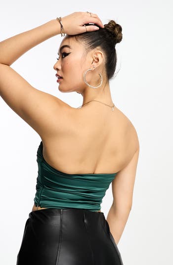 ASOS DESIGN Satin Corset Top