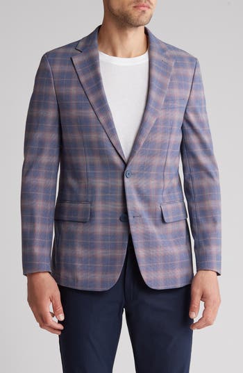 Original Penguin Single Breasted Two Button Sport Coat In Blue