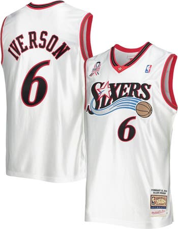 Mitchell & Ness Men's Mitchell & Ness Allen Iverson White