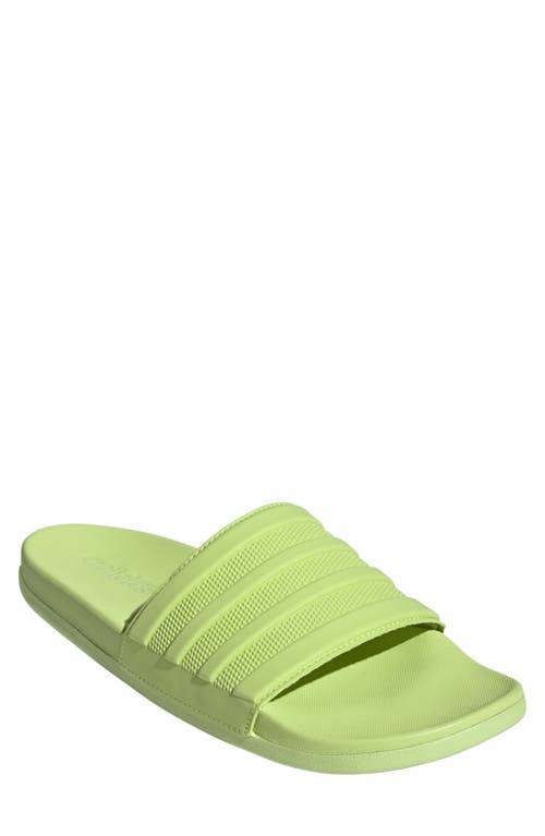 Shop Adidas Originals Adidas Adilette Slide Sandal In Pulse/lime/pulse Lime