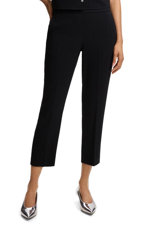 Theory Treeca Admiral Pull-on Crop Trousers In Black