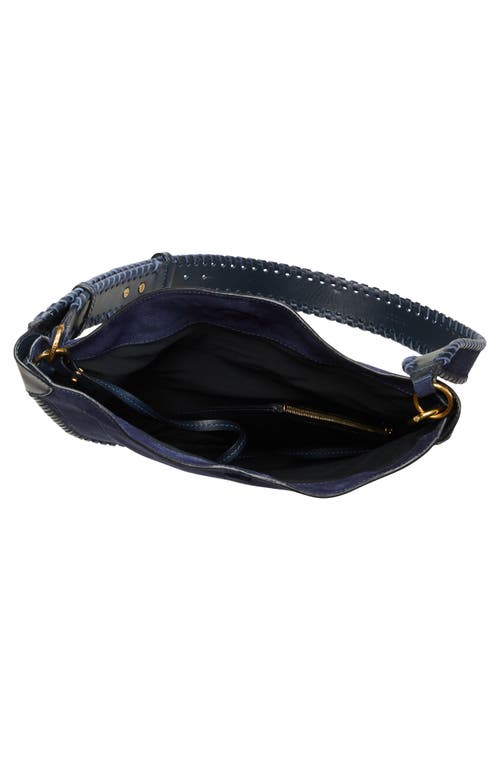 Isabel Marant Oskan Xo Capsule Suede Shoulder Bag In Midnight
