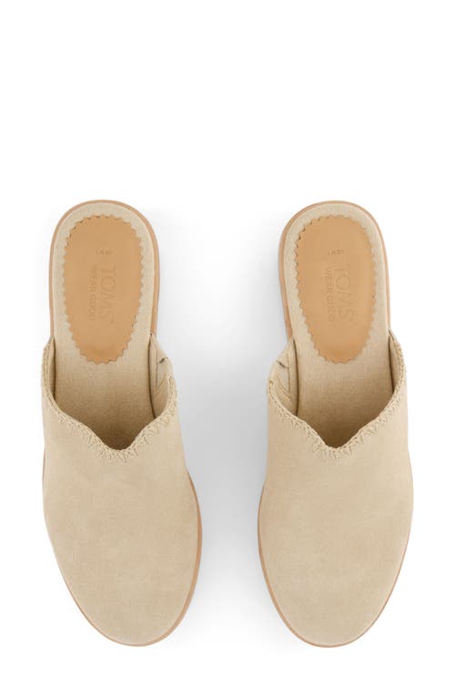 Shop Toms Addison Suede Clog In Natural