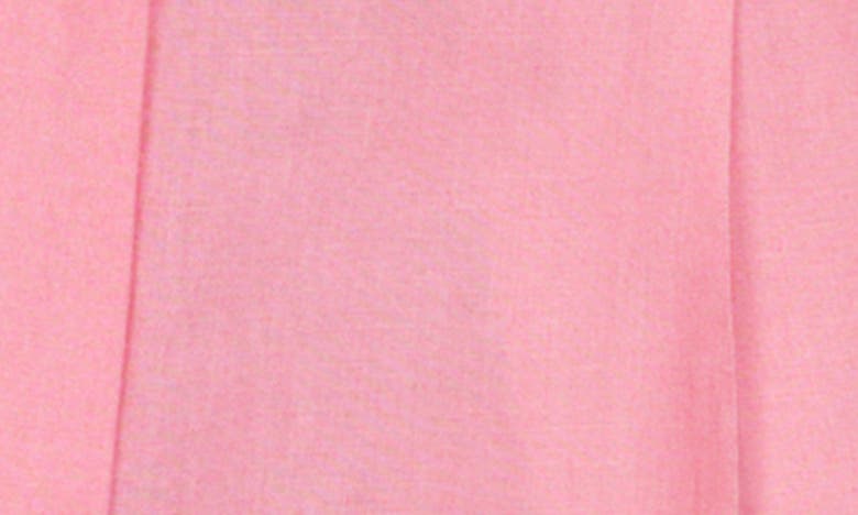 Shop Mango Margot Pleated Linen Straight Leg Pants In Pink