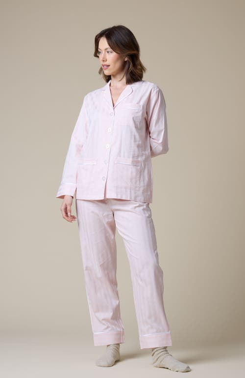 Kip. Kip Premium Cotton Pajama Set In Pink Peony