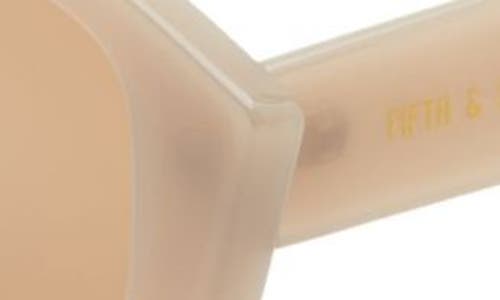 Fifth & Ninth Zaria 55mm Geometric Sunglasses In Beige