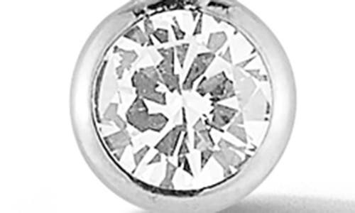 Sphera Milano Cubic Zirconia Ball Charm Necklace In Silver