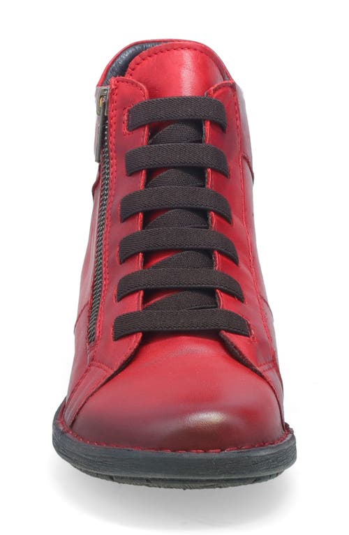 Miz Mooz Preslee Ankle Boot In Red Antique