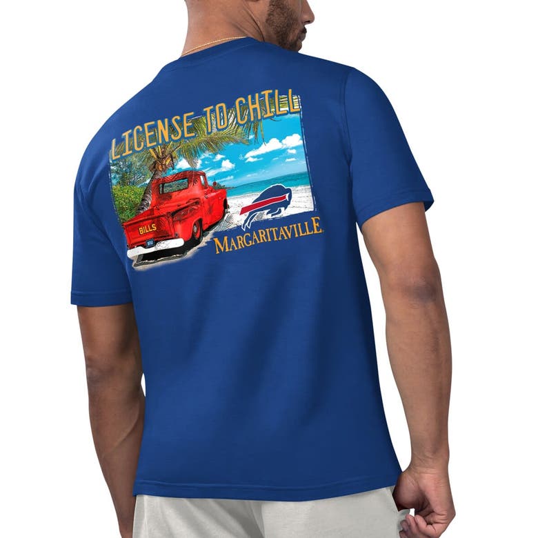 Shop Margaritaville Royal Buffalo Bills Licensed To Chill T-shirt