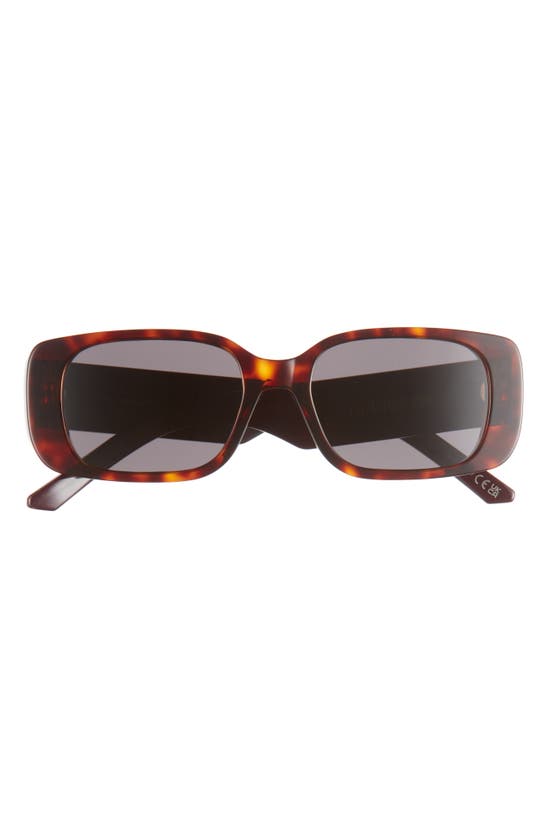Dior Wil S2u 53mm Rectangular Sunglasses In Havana/ Smoke