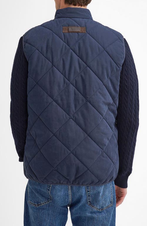 Shop Barbour Country Liddesdale Quilted Gilet Vest In Navy