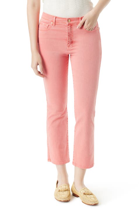 Women's Pink Flare Jeans