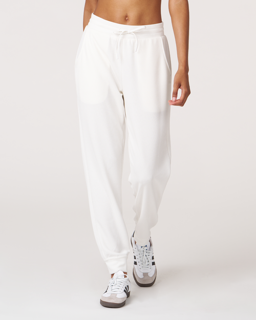 Shop Rebody Active Retreat Waffle Jogger 28.5" In White