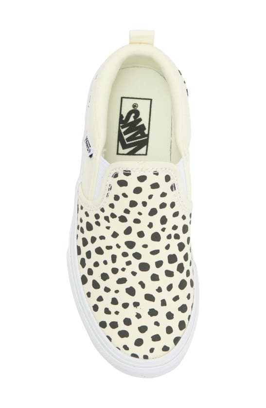 Shop Vans Kids' Asher Slip-on Sneaker In Dots Black Ink