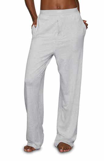 Track Cotton Jersey Foldover Pant - Heather Oatmeal - L at Skims