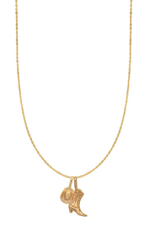 Western Charm Necklace in Gold