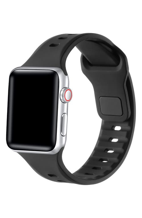 Shop The Posh Tech Premium Silicone Apple Watch® Watchband In Black