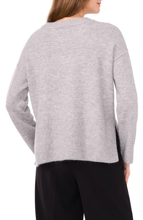 Shop Vince Camuto Crewneck Sweater In Light Heather Grey