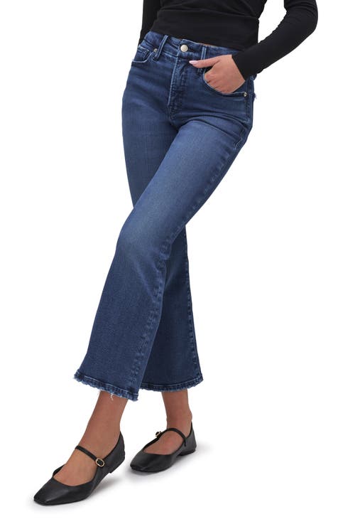 GOOD AMERICAN Good Classic high-rise bootcut jeans