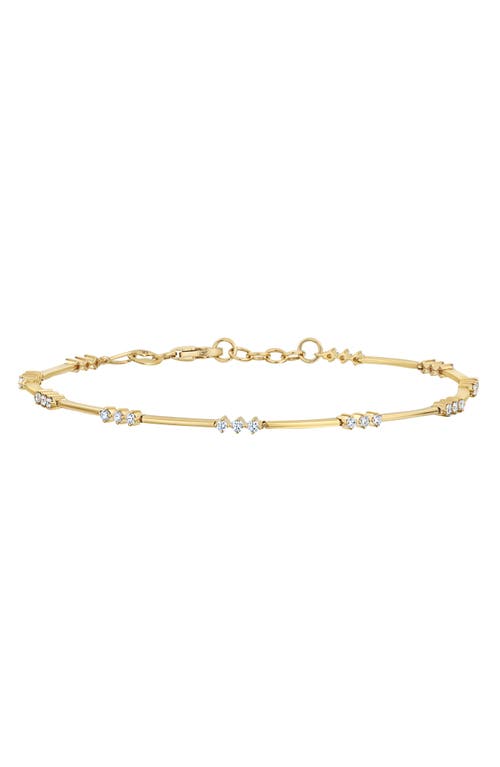 Aviva Diamond Line Bracelet in 18K Yellow Gold