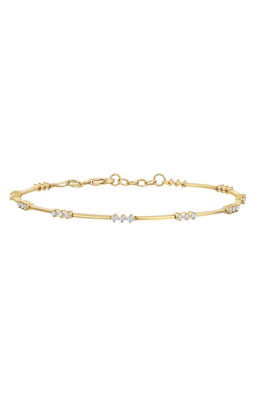 Shop Bony Levy Aviva Diamond Line Bracelet In 18k Yellow Gold