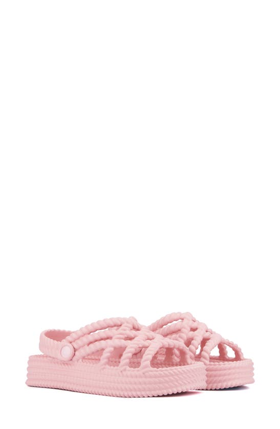 Shop Olivia Miller Jazzy Braid Sandal In Light Pink