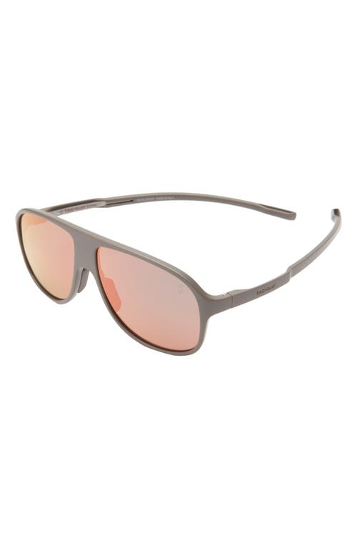 Shop Tag Heuer Bolide 57mm Pilot Sport Sunglasses In Matte Light Brown/gradient