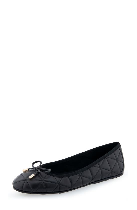Shop Aerosoles Pia Ballet Flat In Black Quilted