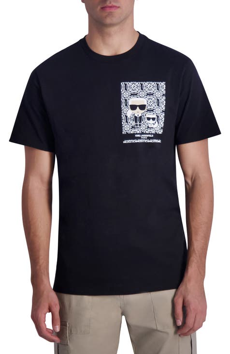 Karl & Choupette Logo Cotton Graphic T-Shirt
