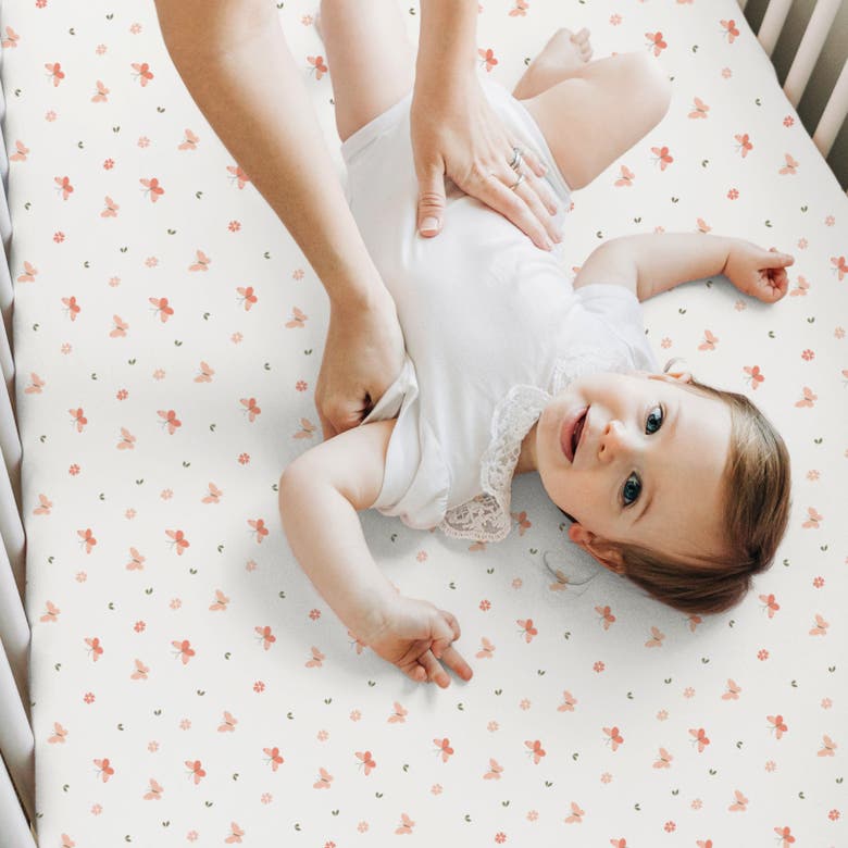 Keababies Isla Fitted Crib Sheets In Butterflies