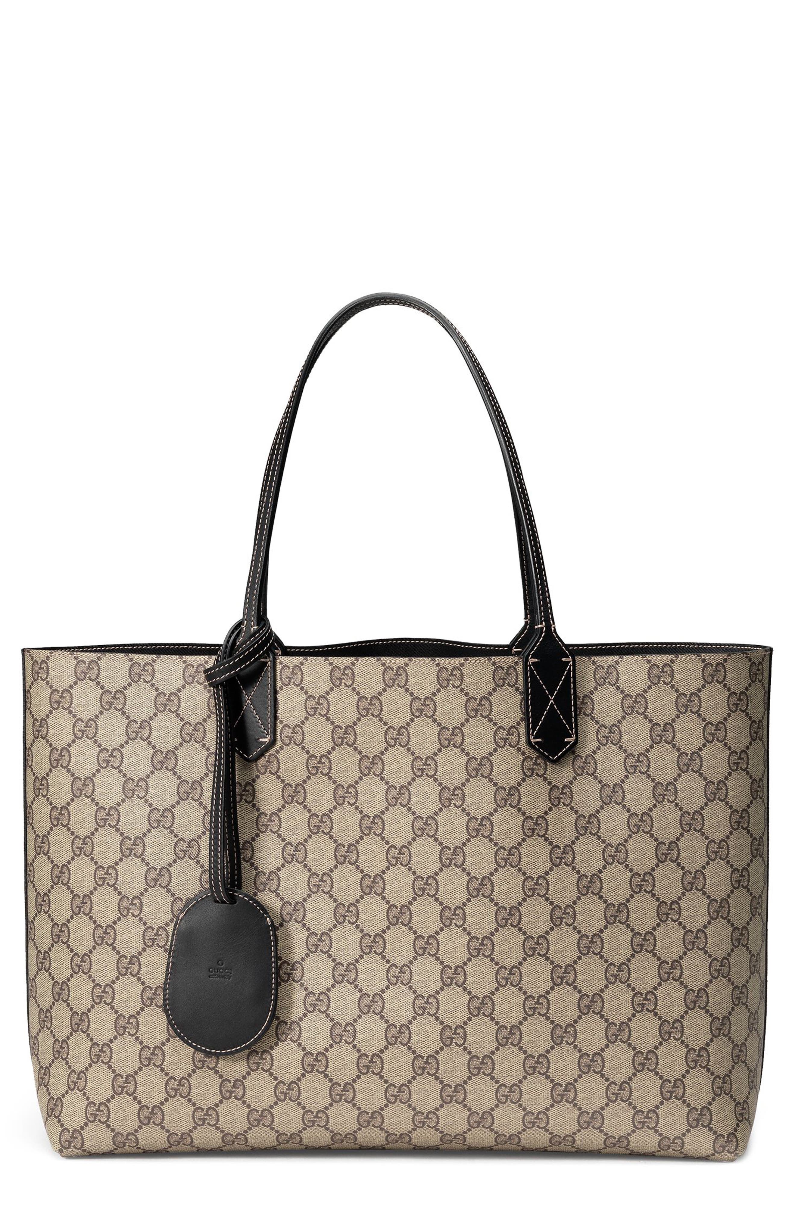 gucci small turnaround reversible leather tote