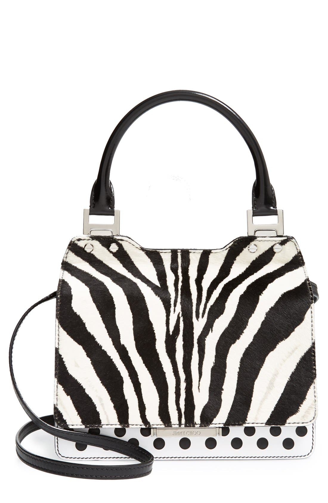 jimmy choo zebra bag