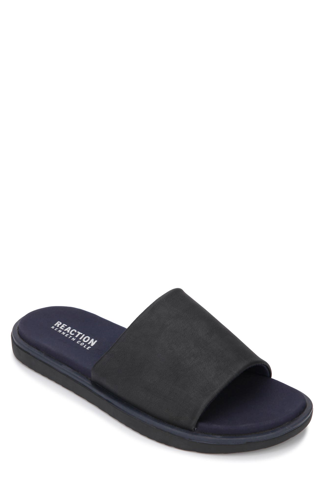Kenneth Cole Reaction Men's Arie Slide Men's Shoes In Black/navy | ModeSens