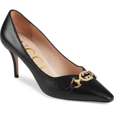 Gucci Zumi Square Toe Pump - Black