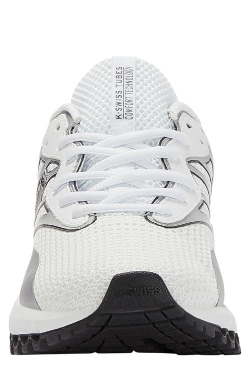 Shop K-swiss Tubes Sport Sneaker In White/black/silver