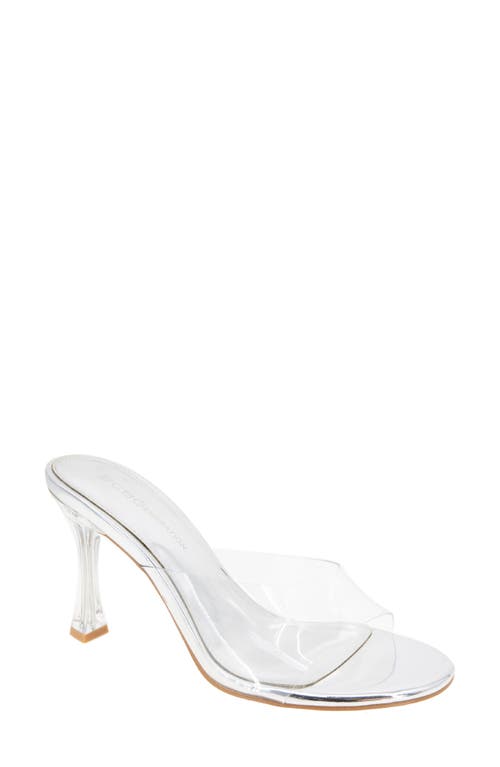 bcbg Martina Sandal Clear/Silver at Nordstrom,